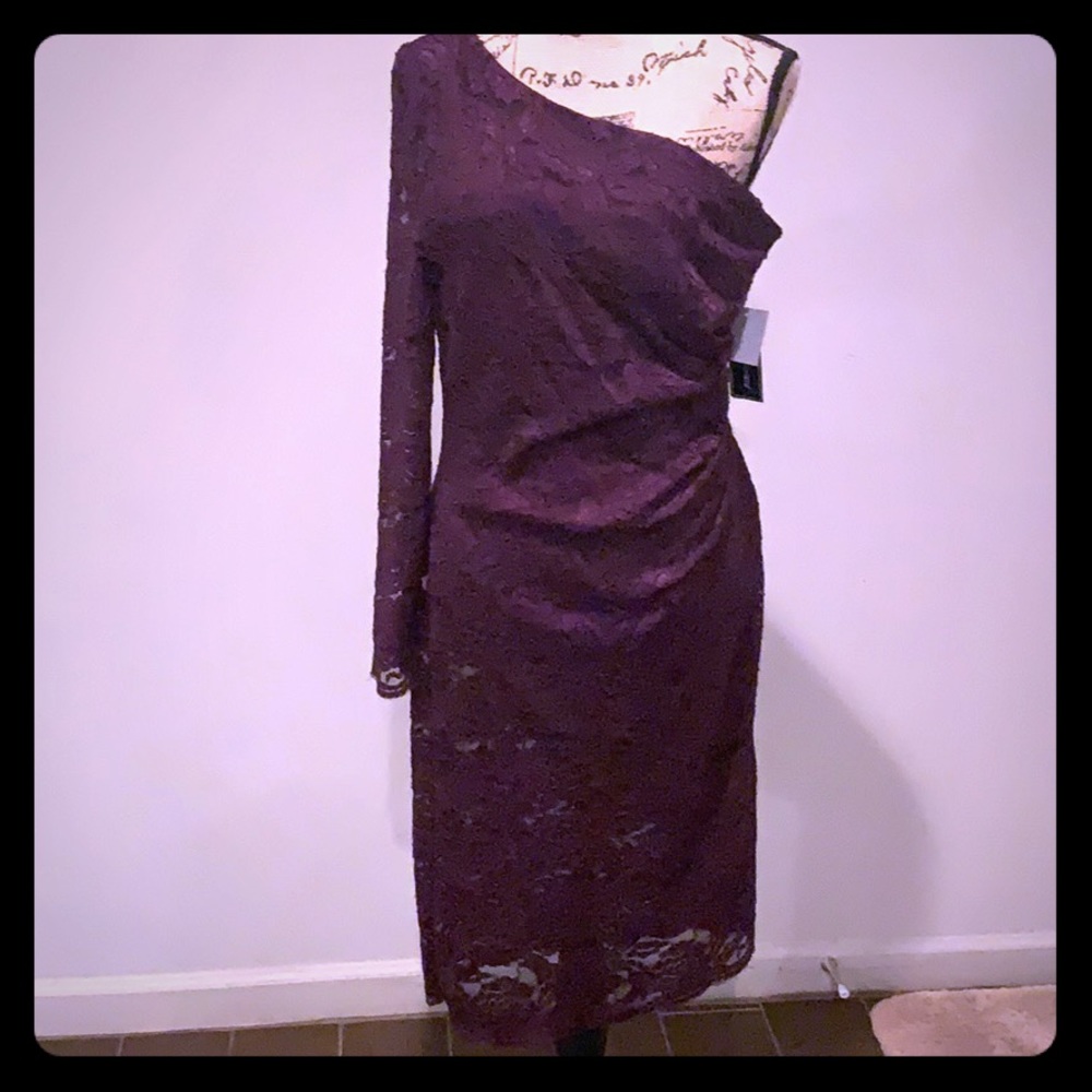 NWT Jessica Howard Elegant One Shoulder Sz 16